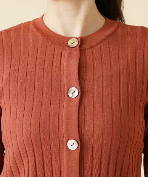 Leilian / レリアン カーディガン・ボレロ | ワイドリブカーディガン | 詳細7