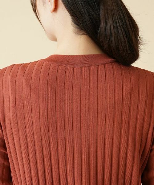 Leilian / レリアン カーディガン・ボレロ | ワイドリブカーディガン | 詳細8