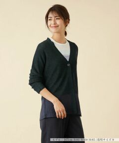 Leilian / レリアン カーディガン・ボレロ | ラメVネックカーディガン