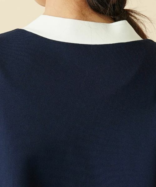 Leilian / レリアン カーディガン・ボレロ | 配色Vネックニットカーディガン【my perfect wardrobe】 | 詳細11