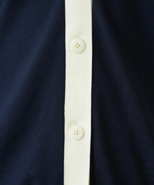 Leilian / レリアン カーディガン・ボレロ | 配色Vネックニットカーディガン【my perfect wardrobe】 | 詳細14