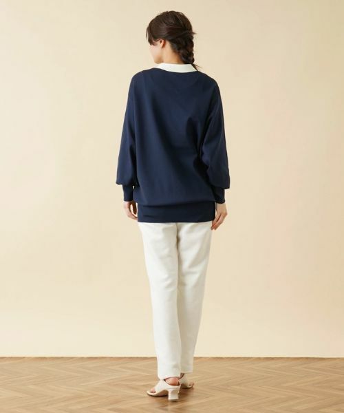 Leilian / レリアン カーディガン・ボレロ | 配色Vネックニットカーディガン【my perfect wardrobe】 | 詳細6