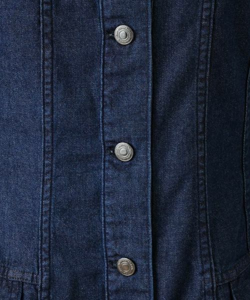 Leilian / レリアン テーラードジャケット | 洗えるノーカラーデニムジャケット【Leilian：EZUMI】 | 詳細16