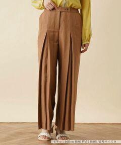 Leilian / レリアン その他パンツ | ストライプ柄ワイドパンツ【Leilian：EZUMI】