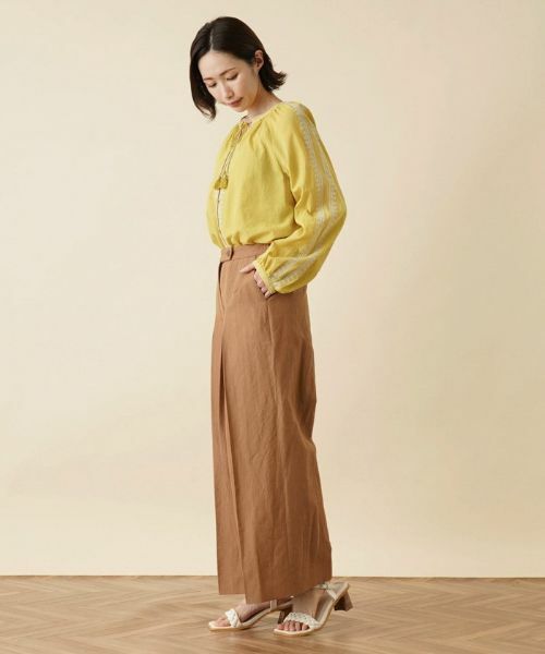 Leilian / レリアン その他パンツ | ストライプ柄ワイドパンツ【Leilian:EZUMI】 | 詳細12