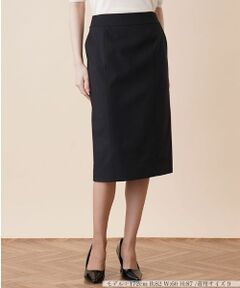 Leilian / レリアン ミニ・ひざ丈スカート | バックペプラムスカート