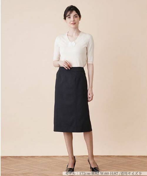 Leilian / レリアン ミニ・ひざ丈スカート | バックペプラムスカート | 詳細10