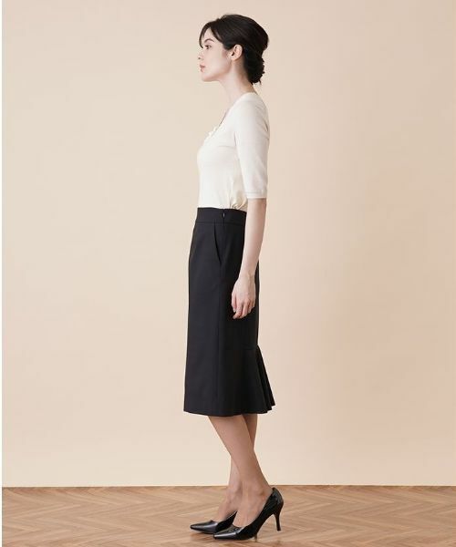 Leilian / レリアン ミニ・ひざ丈スカート | バックペプラムスカート | 詳細12