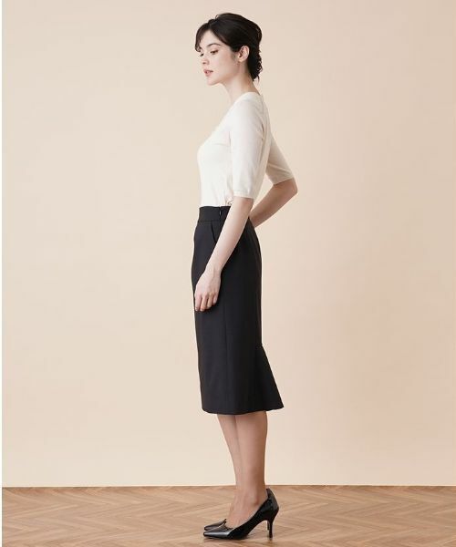 Leilian / レリアン ミニ・ひざ丈スカート | バックペプラムスカート | 詳細13