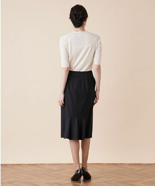 Leilian / レリアン ミニ・ひざ丈スカート | バックペプラムスカート | 詳細14