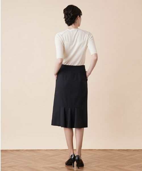 Leilian / レリアン ミニ・ひざ丈スカート | バックペプラムスカート | 詳細15
