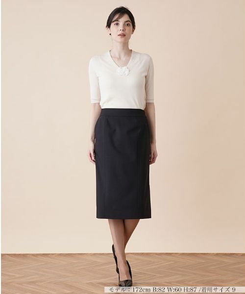 Leilian / レリアン ミニ・ひざ丈スカート | バックペプラムスカート | 詳細16