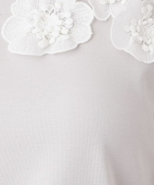 Leilian / レリアン Tシャツ | フラワーモチーフカットソー | 詳細11