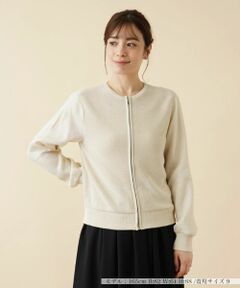 Leilian / レリアン その他アウター | 異素材切替ノーカラージャケット