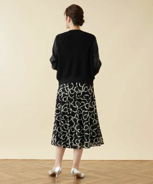 Leilian / レリアン その他アウター | 異素材切替ノーカラージャケット | 詳細14