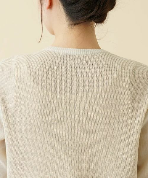 Leilian / レリアン その他アウター | 異素材切替ノーカラージャケット | 詳細8