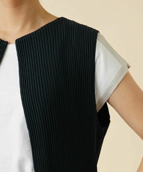 Leilian / レリアン テーラードジャケット | 洗えるリバーシブルプリーツジレ | 詳細10