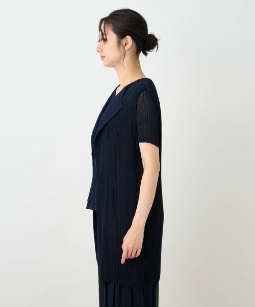 Leilian / レリアン テーラードジャケット | 洗えるリバーシブルプリーツジレ | 詳細15