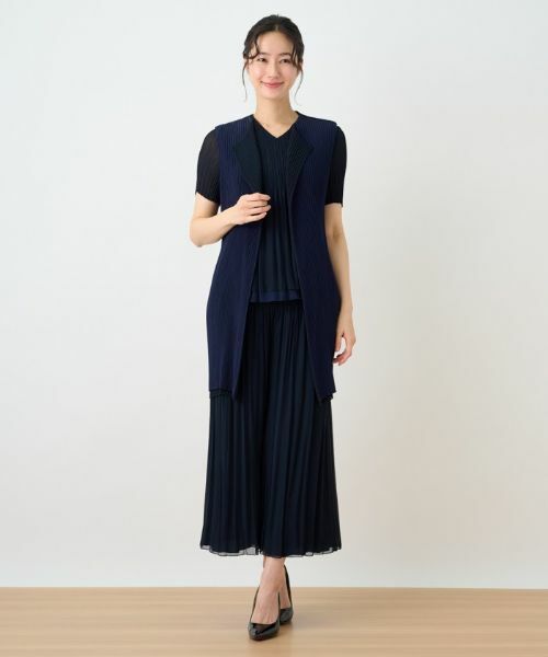 Leilian / レリアン テーラードジャケット | 洗えるリバーシブルプリーツジレ | 詳細19