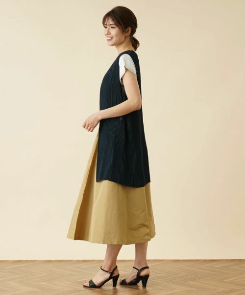 Leilian / レリアン テーラードジャケット | 洗えるリバーシブルプリーツジレ | 詳細2