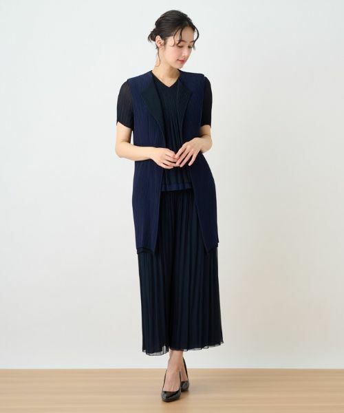 Leilian / レリアン テーラードジャケット | 洗えるリバーシブルプリーツジレ | 詳細20