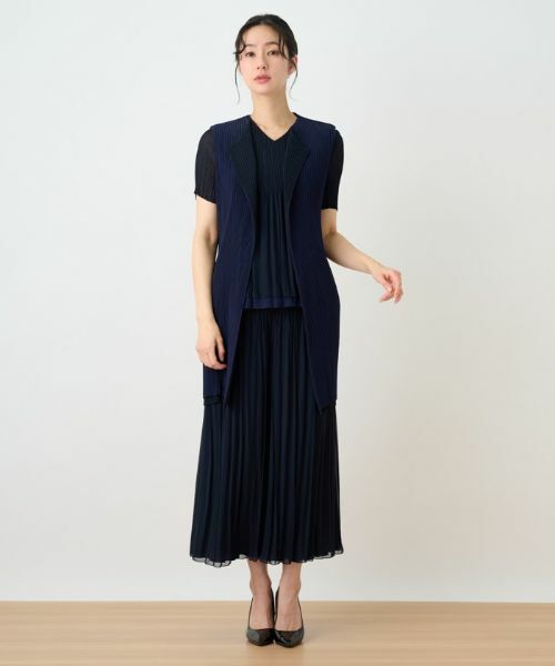 Leilian / レリアン テーラードジャケット | 洗えるリバーシブルプリーツジレ | 詳細21