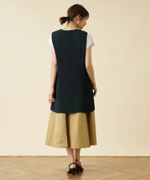 Leilian / レリアン テーラードジャケット | 洗えるリバーシブルプリーツジレ | 詳細3