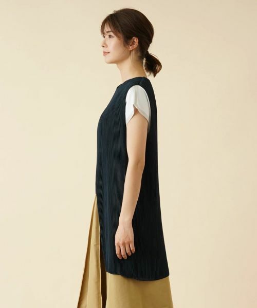 Leilian / レリアン テーラードジャケット | 洗えるリバーシブルプリーツジレ | 詳細5