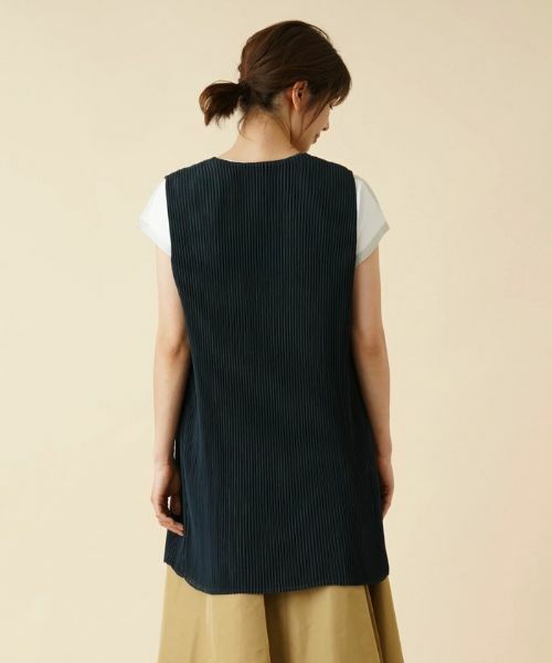 Leilian / レリアン テーラードジャケット | 洗えるリバーシブルプリーツジレ | 詳細6