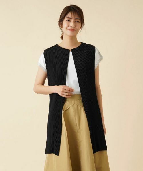 Leilian / レリアン テーラードジャケット | 洗えるリバーシブルプリーツジレ | 詳細7