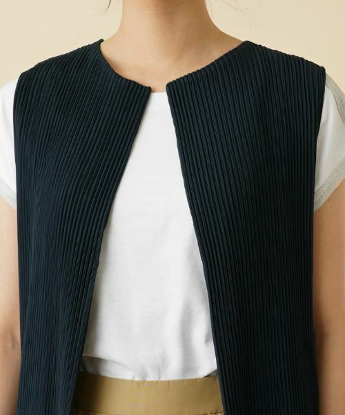 Leilian / レリアン テーラードジャケット | 洗えるリバーシブルプリーツジレ | 詳細8