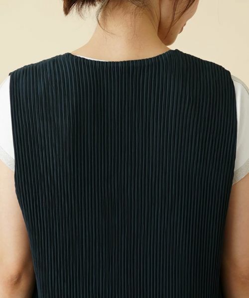 Leilian / レリアン テーラードジャケット | 洗えるリバーシブルプリーツジレ | 詳細9