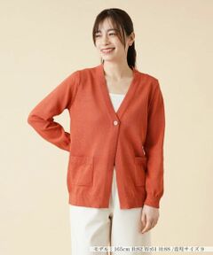 Leilian / レリアン カーディガン・ボレロ | Vネックニットカーディガン