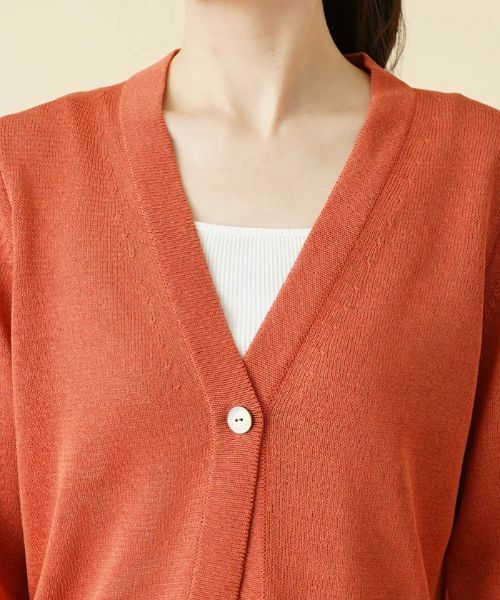 Leilian / レリアン カーディガン・ボレロ | Vネックニットカーディガン | 詳細10
