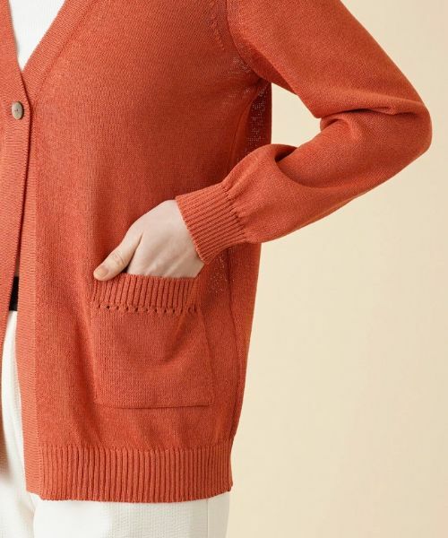 Leilian / レリアン カーディガン・ボレロ | Vネックニットカーディガン | 詳細12