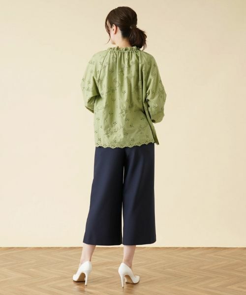 Leilian / レリアン その他パンツ | ウエストゴムガウチョパンツ | 詳細9