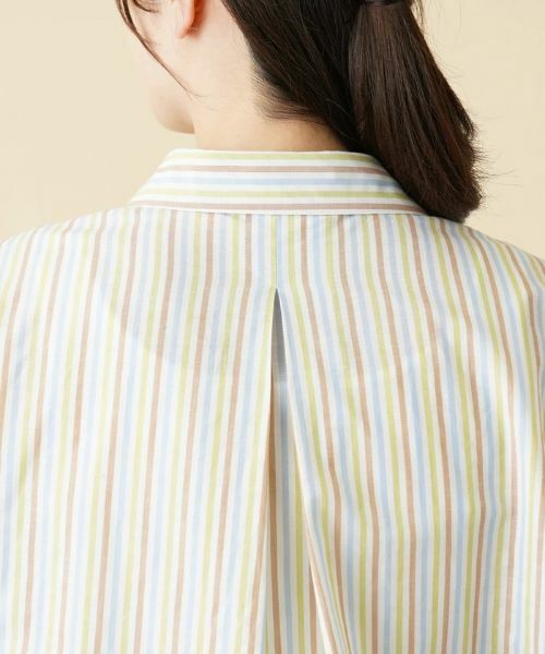 Leilian / レリアン シャツ・ブラウス | マルチストライプ比翼ブラウス | 詳細8