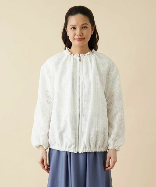 Leilian / レリアン その他アウター | レースジップアップブルゾン | 詳細4