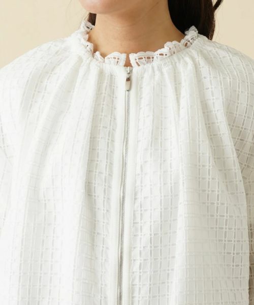 Leilian / レリアン その他アウター | レースジップアップブルゾン | 詳細7