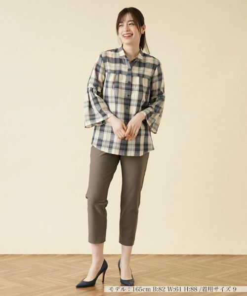 Leilian / レリアン シャツ・ブラウス | チェックチュニックブラウス | 詳細1