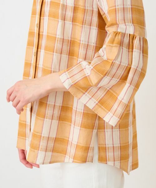 Leilian / レリアン シャツ・ブラウス | チェックチュニックブラウス | 詳細12