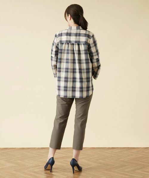 Leilian / レリアン シャツ・ブラウス | チェックチュニックブラウス | 詳細3