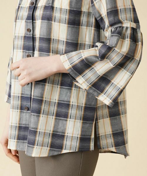 Leilian / レリアン シャツ・ブラウス | チェックチュニックブラウス | 詳細9