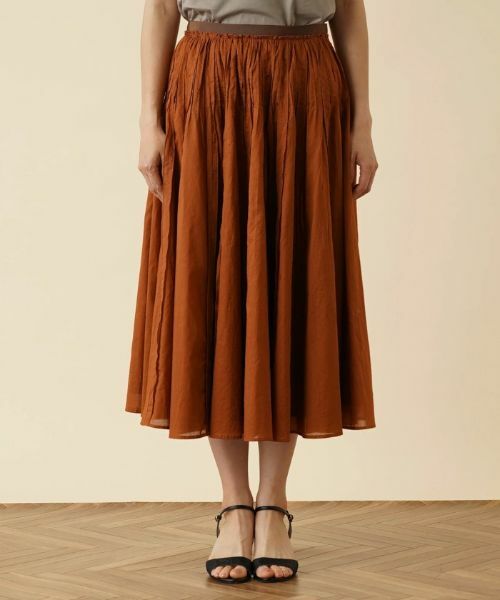 Leilian / レリアン ミニ・ひざ丈スカート | タックミモレスカート | 詳細4