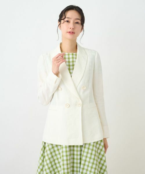 Leilian / レリアン テーラードジャケット | ダブルブレストジャケット | 詳細8