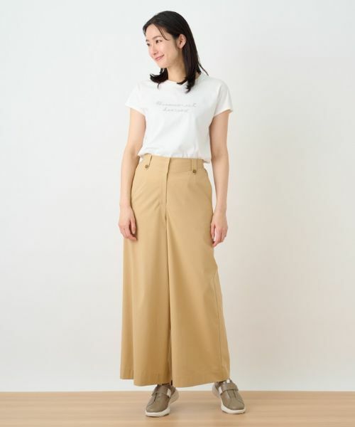 Leilian/レリアン 洗えるワイドパンツ キャメル 7(S) Leilian/レリアン 洗えるワイドパンツ キャメル 7(S)