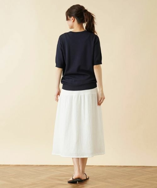 Leilian / レリアン ニット・セーター | サイドモチーフクルーネックニット【Leilian：EZUMI】 | 詳細3