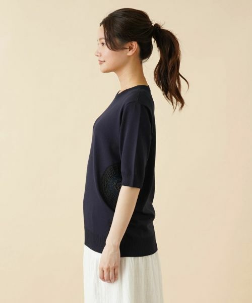 Leilian / レリアン ニット・セーター | サイドモチーフクルーネックニット【Leilian：EZUMI】 | 詳細5