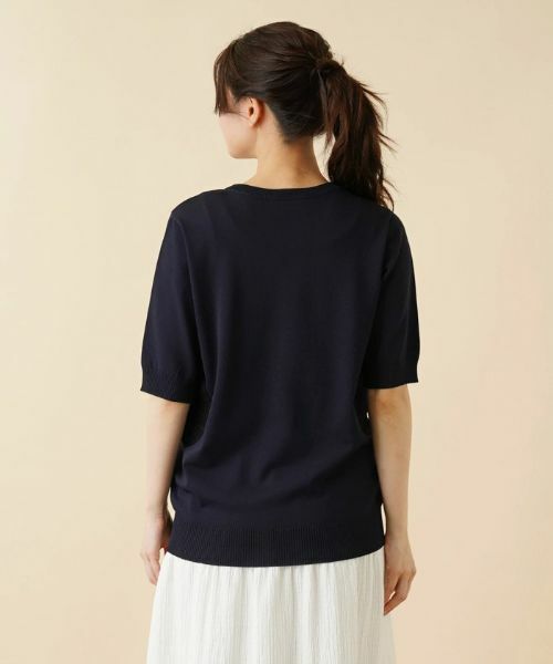 Leilian / レリアン ニット・セーター | サイドモチーフクルーネックニット【Leilian：EZUMI】 | 詳細6