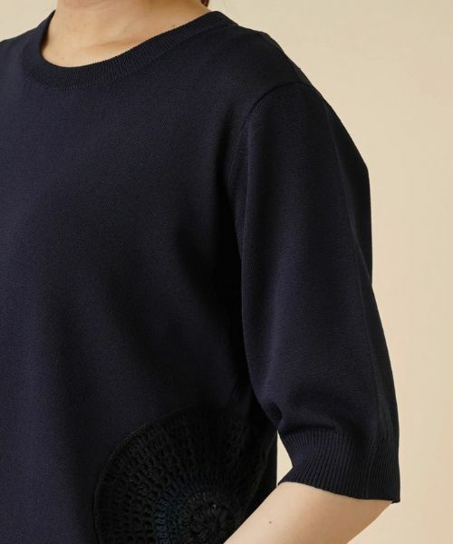 Leilian / レリアン ニット・セーター | サイドモチーフクルーネックニット【Leilian：EZUMI】 | 詳細9